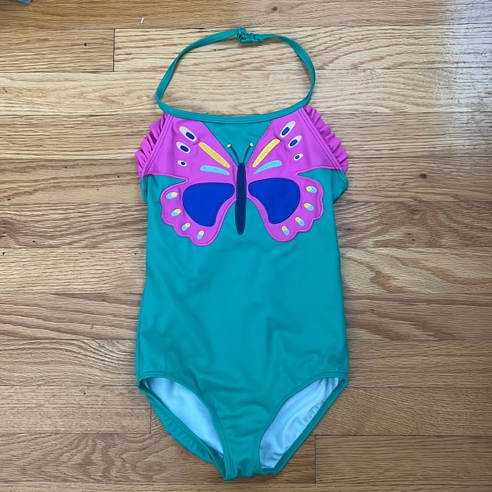 Mini Boden butterfly appliqué swimsuit